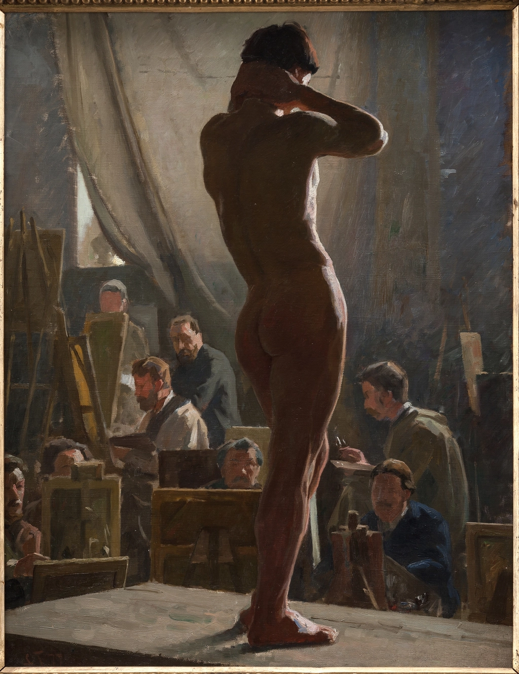 Model study Bonnat's studio Laurits